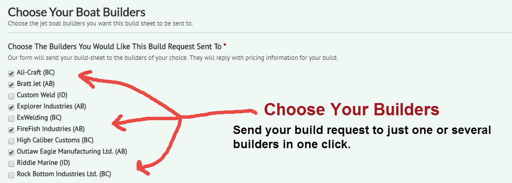 Choose Your Jet Boat Builder